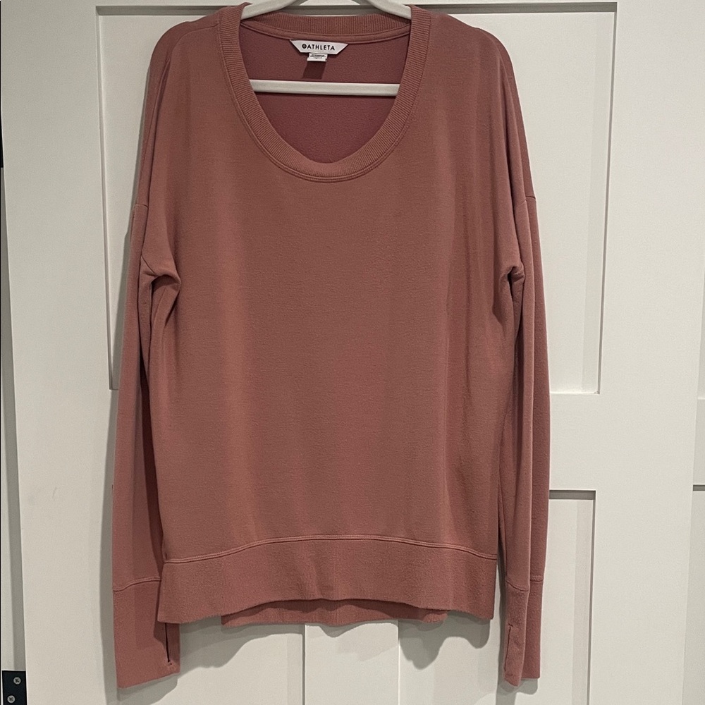 Athleta Coaster Luxe Sweater in Palermo Pink